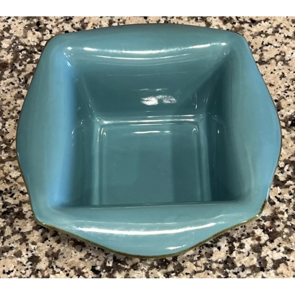 Southern Living at Home Tuscan Everyday Baker Teal/Brown Stoneware‎ Brazil